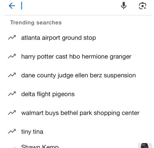 Trending SEO searches and keywords